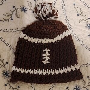 Infant Knitted Football Hat